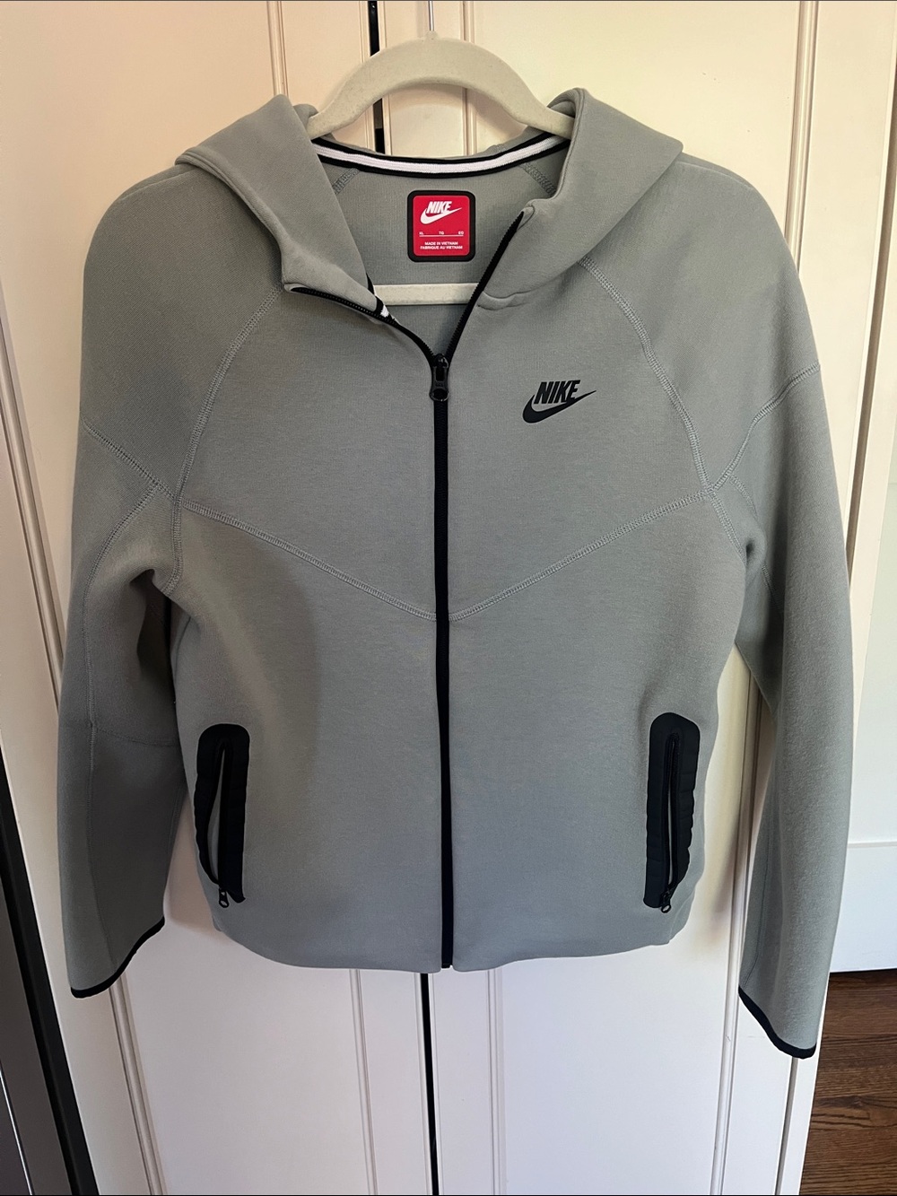 Youth Nike Tech Full Zip Hoodie in sky blue size XL